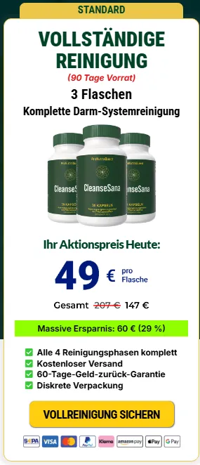 CleanseSana  – Preis für 3 Flasche
